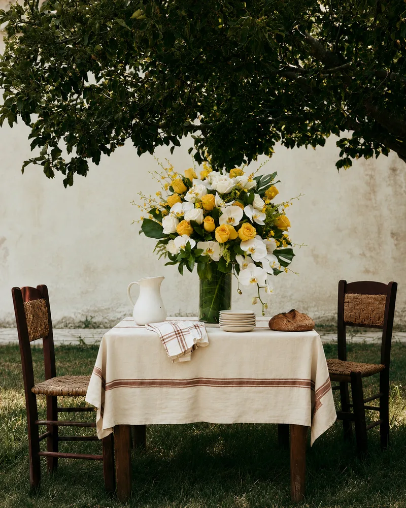 Floral arrangements that become art.